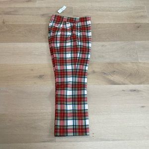 NWT J. Crew Cropped Plaid Pant, Sz 4